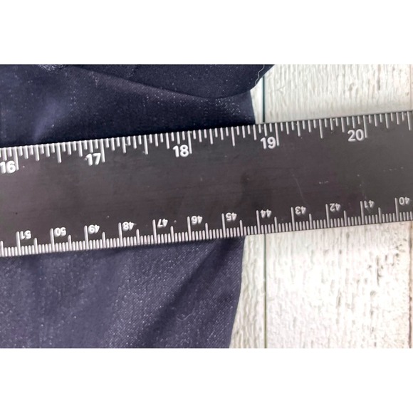 Tahari Arthur S Levine Petite 6P Navy Jacket Women's Long Coat Contrast Stitch - Picture 7 of 7